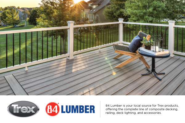 Composite Deck with sunset 